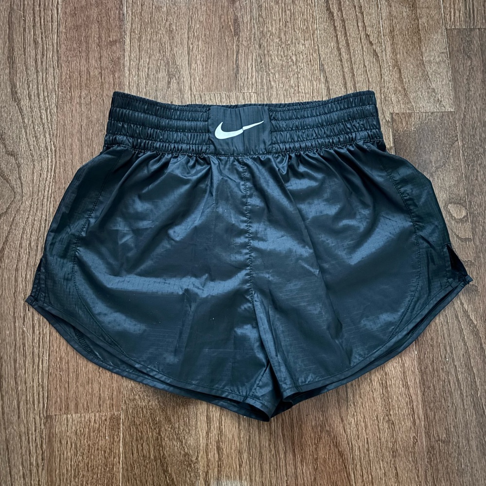 Nike running women’s black shorts - swoosh logo